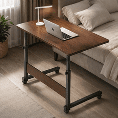 slomart ATL SL15A Mobilni podstavek za laptop, temno leseni videz