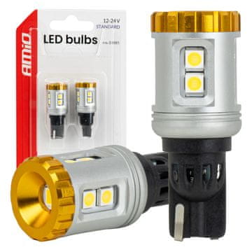 slomart AMiO LED žarnica T15 Standard 9xSMD (8x3030 + 1x3020) bela 12V/24V