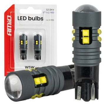 slomart AMiO LED žarnica T10 Standard 10xSMD (2525) bela 12V/24V