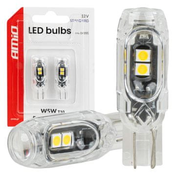 slomart AMiO LED žarnica T10 Standard 5xSMD (2835) bela 12V