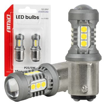 slomart AMiO LED žarnica BAY15D P21/5W bela (12V/24V)