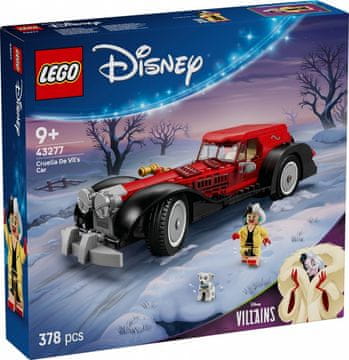 Disney LEGO Disney 43277 Cruellin avto - model za oboževalce