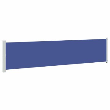 Vidaxl Zložljiva stranska tenda za teraso 140x600 cm modra