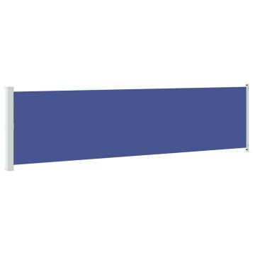 Vidaxl Zložljiva stranska tenda za teraso 600x160 cm modra