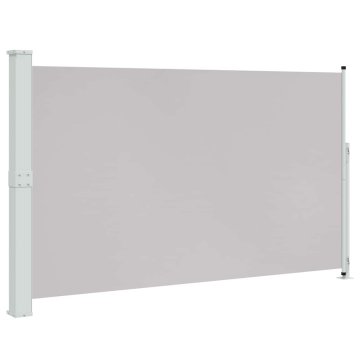 Vidaxl Zložljiva stranska tenda za teraso 180x314 cm siva