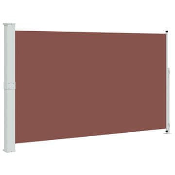 Vidaxl Zložljiva stranska tenda za teraso 180x314 cm rjava
