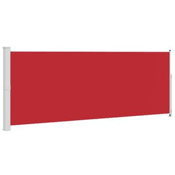 Vidaxl Zložljiva stranska tenda za teraso 180x500 cm rdeča