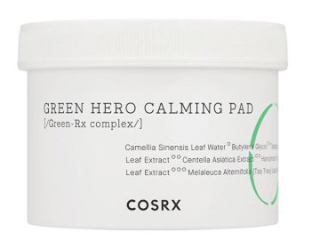 Cosrx Blazinice za pomiritev One Step Green Hero (blazinice za pomiritev) 70 kosov