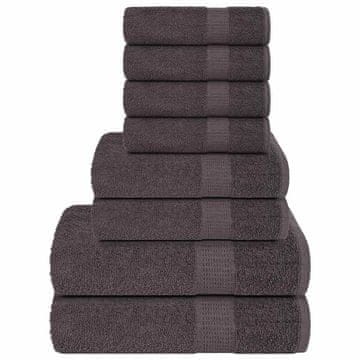 Vidaxl 8-delni komplet brisač FROGN antracit 360 g/m²