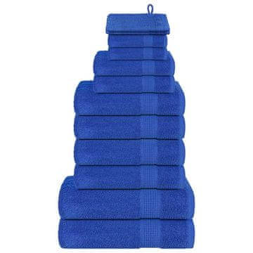 Vidaxl 12-delni komplet brisač FROGN moder 360 g/m²
