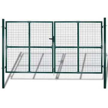 Vidaxl Vrtna mrežasta ograja za vrata in steno z rešetko 300 x 175 cm