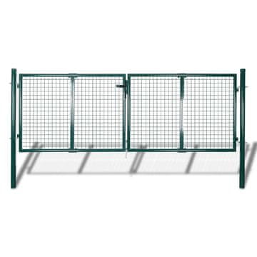 Vidaxl Vrtna mrežasta ograja za vrata in steno z rešetko 300 x 75 cm