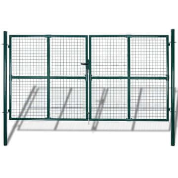 Vidaxl Vrtna mrežasta ograja za vrata in steno z rešetko 300 x 200 cm
