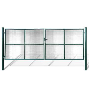 Vidaxl Mrežasta vrtna vrata 400x150 cm
