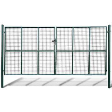Vidaxl Mrežasta vrtna vrata 400x200 cm