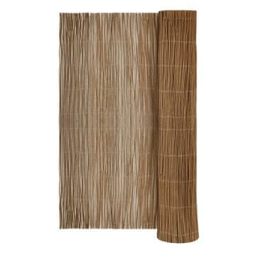 Vidaxl Ograja iz vrbe rjava 300x100 cm