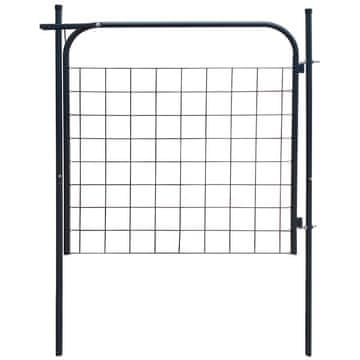 Vidaxl Vrtna ograja 100x100 cm antracitna