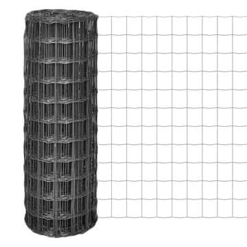 Vidaxl Evro ograja iz jekla 10x1,5 m siva