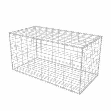 Vidaxl Gabionska košara iz pocinkanega jekla 100x50x50 cm