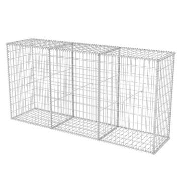 Vidaxl Gabionska košara iz pocinkanega jekla 200x50x100 cm