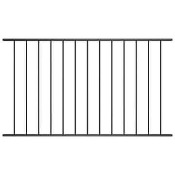 Vidaxl Ograjni panel Woerden prašno barvano jeklo 163x117 cm črna