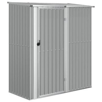 Vidaxl Vrtna lopa siva 180,5x97x209,5 cm pocinkano jeklo