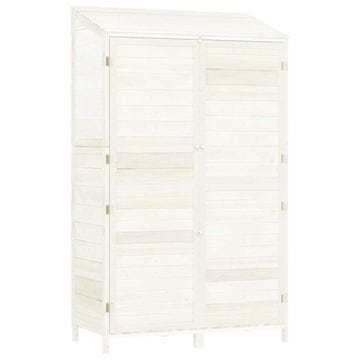 Vidaxl Vrtna lopa bela 102x52x174,5 cm trden les jelke