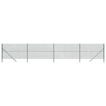 Vidaxl Mrežna ograja zelena 1,6x10 m