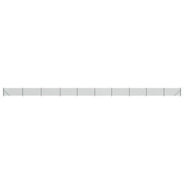 Vidaxl Mrežna ograja s prirobnico zelena 1,1x25 m