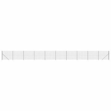 Vidaxl Mrežna ograja s prirobnico antracit 1,6x25 m