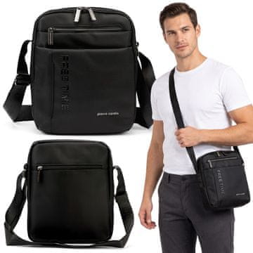 Pierre Cardin Pierre Cardin PROSTORNA moška torba, poštarska torba ČEZ RAMO, mestna torbica ČEZ RAMO