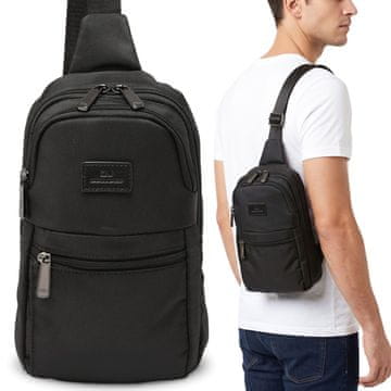 David Jones David Jones Torba, moška torbica za čez ramo SLING BAG, nahrbtnik na eno ramo, Ledvička