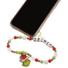 sarcia.eu Grinch Božična verižica za telefon z obeskom, obesek za ključe, perle za telefon, vrvica, obesek