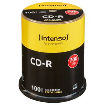 Intenso Intenso CD-R 700 MB 52x, škatla za torto, 100 kosov