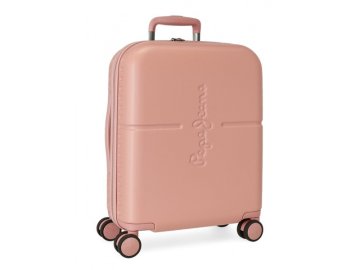 Joummabags PEPE JEANS Highlight Rosa Claro, ABS potovalni kovček, 55 x 40 x 20 cm, 37 l, 7689124 (majhen)