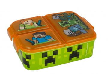 Stor Plastična škatla z predelki za malico MINECRAFT, 40420