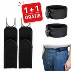 Cool Mango nevidni pas brez zaponke, 2 kosa (1 + 1 GRATIS), nastavljiva opora - Flexelt
