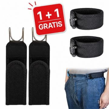 Cool Mango nevidni pas brez zaponke, 2 kosa (1 + 1 GRATIS), nastavljiva opora - Flexelt