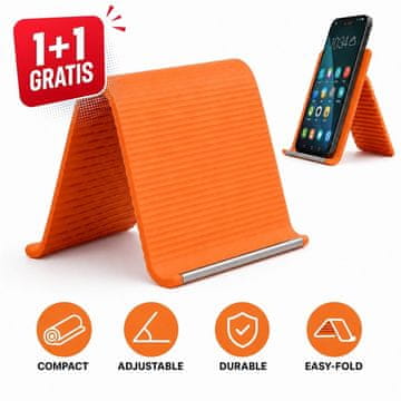 Cool Mango prilagodljivo stojalo za telefon 2 kosa (1 + 1 GRATIS), silikonsko, zložljivo - BendStand