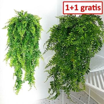 Cool Mango umetna viseča praprot 2 kosa (1 + 1 GRATIS), dekoracija za dom, 70 cm, zelena - Fernleaves