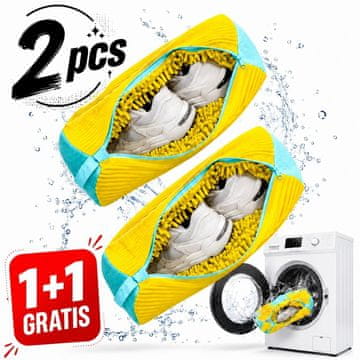 Cool Mango vrečka za pranje čevljev 2 kosa (1 + 1 GRATIS) za zaščito v pralnem stroju, rumena - Cleanshoe