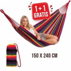 Cool Mango viseča mreža, 2 kosa (1 + 1 GRATIS), zračna najlonska tkanina za prosti čas, 150 x 230 cm