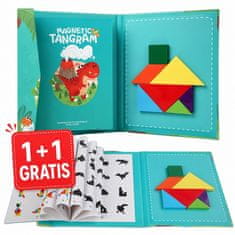 Cool Mango magnetna 3D sestavljanka 2 kosa (1 + 1 GRATIS) za ustvarjalno igro, 22 × 18,5 × 1,8 cm - Tangramy