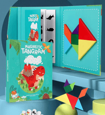 Cool Mango magnetna 3D sestavljanka 2 kosa (1 + 1 GRATIS) za ustvarjalno igro, 22 × 18,5 × 1,8 cm - Tangramy