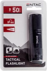 ENTAC 90804 Svetilka baterijska 1W LED 50lm 3xAAA IP44, črna