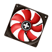 Xilence COO-XPF80.R.PWM Fan 80x80x25 Red Ventilator za ohišje (80 mm, 800-1800 RPM, PWM) (XF040)