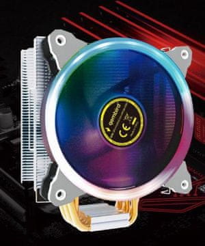 Gembird Huracan ARGB X130 CPU hladilnik (120 mm, 800-1600 RPM, PWM, zračni stolpni hladilnik z RGB osvetlitvijo) (CPU-HURACAN-ARGB-X130)