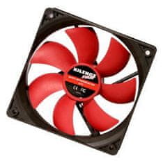 Xilence COO-XPF120.R Fan 120x120x25 Ventilator za ohišje(1400 RPM, črn z rdečimi lopaticami, 3-pin / Molex) (XF039)