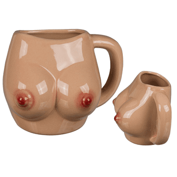 Out of The blue Porcelanasta skodelica za prsi 430 ml darilni pripomoček