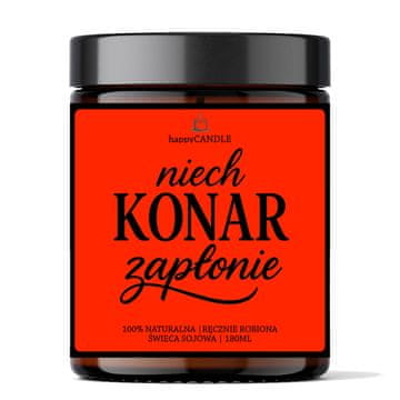 Dišeča sojina sveča "Naj veja gori" - darilo zanj